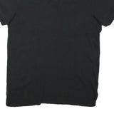 CHAPS Mens Black Cotton Blend Short Sleeve Polo Shirt M Classic Fit Casual