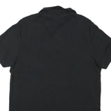 CHAPS Mens Black Cotton Blend Short Sleeve Polo Shirt M Classic Fit Casual