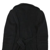 REISS Womens Black Wool Blend Jacket XS Button Closure Classic Fit Elegant