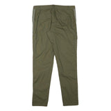 CHICOREE Mens Olive Slim Cargo Trousers W32 L30 Cotton Blend Zip Pocket Detail