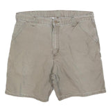 CARHARTT Mens Beige Casual Shorts L W36 Workwear Cotton Blend Durable