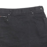 DKNY Womens Black Cotton Blend Mini Skirt S Casual Classic Design