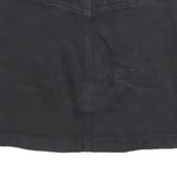 DKNY Womens Black Cotton Blend Mini Skirt S Casual Classic Design