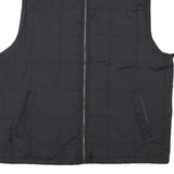 CHAPS Mens Black Quilted Zip Jacket M Polyester Blend Lightweight Casual
