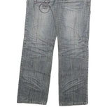 LOOS Mens Jeans Blue Regular Straight Denim Medium W34 L32 Casual Cotton Blend