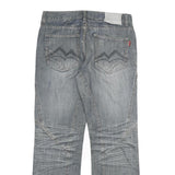 LOOS Mens Jeans Blue Regular Straight Denim Medium W34 L32 Casual Cotton Blend
