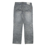 LOOS Mens Jeans Blue Regular Straight Denim Medium W34 L32 Casual Cotton Blend