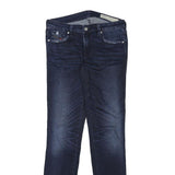 DIESEL Womens Slim Blue Denim Raw Slim Skinny Jeans W26 L28 Designer Fit