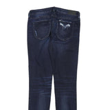 DIESEL Womens Slim Blue Denim Raw Slim Skinny Jeans W26 L28 Designer Fit