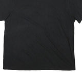 CHAPS Mens Black V-Neck T-Shirt XL Cotton Blend Short Sleeve Pocket Logo