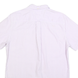 TOMMY HILFIGER Mens Pink & White Striped Casual Shirt M Button Down Cotton Blend