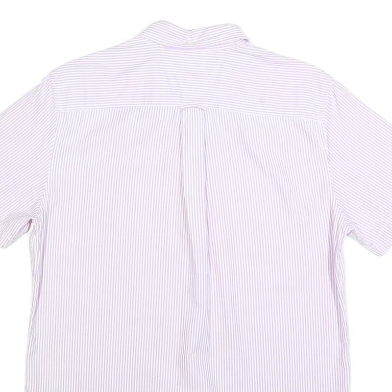 TOMMY HILFIGER Mens Pink & White Striped Casual Shirt M Button Down Cotton Blend