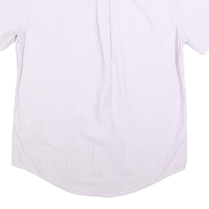 TOMMY HILFIGER Mens Pink & White Striped Casual Shirt M Button Down Cotton Blend