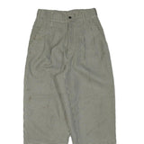 VHF Mens Wool Blend Black & White Relaxed Straight Trousers W26 L27 Classic