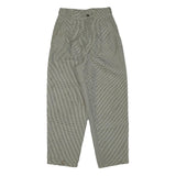 VHF Mens Wool Blend Black & White Relaxed Straight Trousers W26 L27 Classic