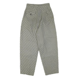 VHF Mens Wool Blend Black & White Relaxed Straight Trousers W26 L27 Classic