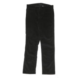 CALVIN KLEIN JEANS Womens Slim Black Cotton Blend Slim Trousers W32 L32 Stylish