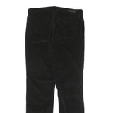 CALVIN KLEIN JEANS Womens Slim Black Cotton Blend Slim Trousers W32 L32 Stylish