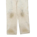 DICKIES Mens Regular Beige Workwear Cotton Blend Trousers W34 L30 Zip Pockets