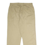 TOMMY HILFIGER Mens Cotton Beige Classic Straight Trousers W36 L32 Casual Chinos