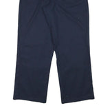 DOCKERS Mens Cotton Blend Navy Relaxed Straight Trousers W29 L28 Casual Comfort