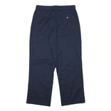 DOCKERS Mens Cotton Blend Navy Relaxed Straight Trousers W29 L28 Casual Comfort