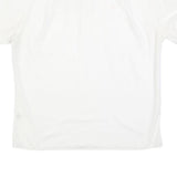 GOLDEN ERA Mens White Button Short Sleeve Shirt L Cotton Blend Summer Casual