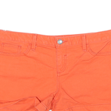 CALVIN KLEIN JEANS Womens Shorts Orange Casual L W32 Cotton Blend