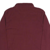 HENRY BARROWS Mens Maroon Jacket L Polyester Blend Plain Zip Casual Lightweight