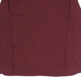HENRY BARROWS Mens Maroon Jacket L Polyester Blend Plain Zip Casual Lightweight