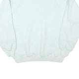 STARTING POINT Womens White Polo Collar L Cotton Blend Sweatshirt Pullover