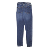 CALVIN KLEIN JEANS Womens Slim Blue Denim Raw Zip W24 L27 Stylish Comfort