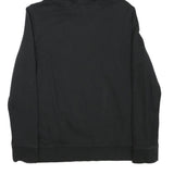 ADIDAS Womens Black Hoodie UK 8 Cotton Blend Pullover Sportswear Casual