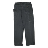 DICKIES Mens Black Regular Fit Straight Leg Cotton Blend Trousers W34 L32