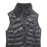 CALVIN KLEIN Womens Black Down Puffer Gilet M Zip Padded Sleeveless Outerwear