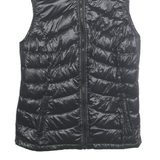 CALVIN KLEIN Womens Black Down Puffer Gilet M Zip Padded Sleeveless Outerwear
