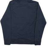 THE NORTH FACE Mens Navy Blue Hoodie S Pullover Logo Front Pocket Comfort Style