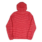 FILA Mens Red Jacket M Polyester Blend Puffer Hooded Zip Casual Outerwear