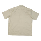 DICKIES Mens Beige Cotton Blend Work Shirt XL Button Pocket Casual Classic