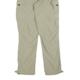 BIG TRAMP Womens Polyester Blend Beige Regular Fit Straight Leg Trousers W28 L32