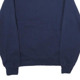 RUSSELL ATHLETIC Mens Navy Blue Cotton Zip Up Basketball Jacket S Plain Casual