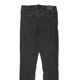 LEVI'S Womens Jeans Black Slim Skinny Denim Medium W26 L28 Zip Cotton Blend