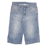 WATSONS Mens Denim Blue Casual Shorts 2XL W34 Cotton Blend Relaxed Fit