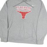 NIKE Mens Grey Interbay Food Company Pullover Hoodie XL Cotton Casual