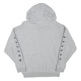 ADIDAS Womens Grey Hoodie UK 10 Cotton Blend Pullover Casual Sweatshirt
