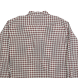 TOMMY HILFIGER Mens Red White & Green Check Shirt 2XL Button Down Collar Long