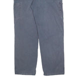 CARHARTT Mens Relaxed Blue Jeans Cotton Blend Zip W36 L34 Workwear Utility