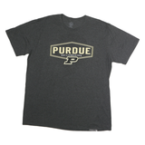 RIVALRY THREADS Mens Grey Purdue T-Shirt 2XL Short Sleeve Crew Neck Cotton