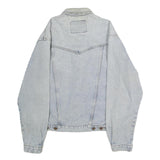 WRANGLER Mens Blue Denim Jacket S Cotton Button Closure Classic Western Style