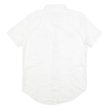 DIESEL Mens White Cotton Short Sleeve Shirt M Button Pocket Casual Summer
